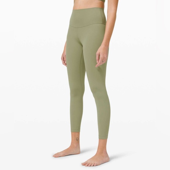 Lululemon Align Pant 25" Rosemary Green Size 20 - Picture 1 of 11